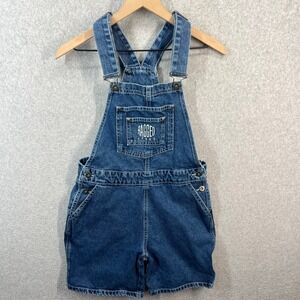Ragged Jeans Denim Shortalls Medium Wash Blue Overalls Womens Size 26 Retro